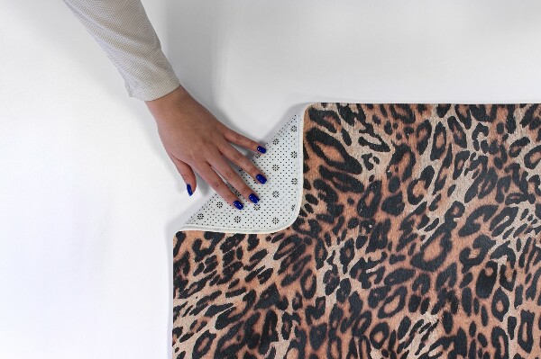 Living room rug Leopard skin pattern