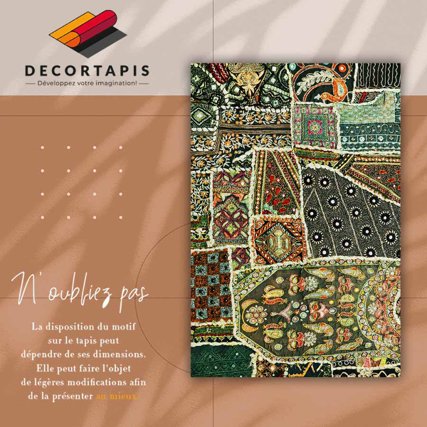 Indoor vinyl PVC carpet Patchwork in Turkish style