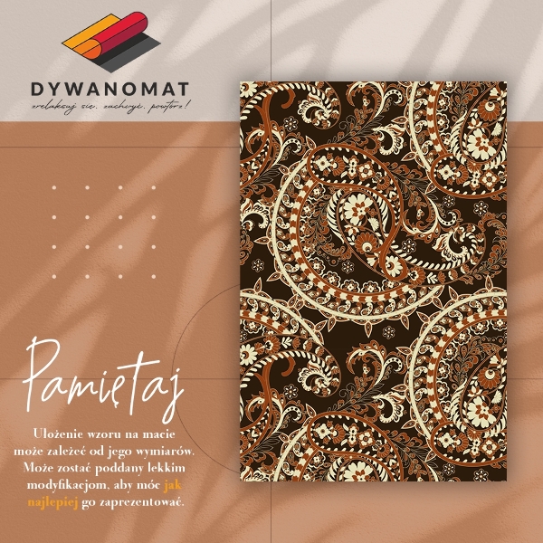 Interior PVC rug Retro paisley