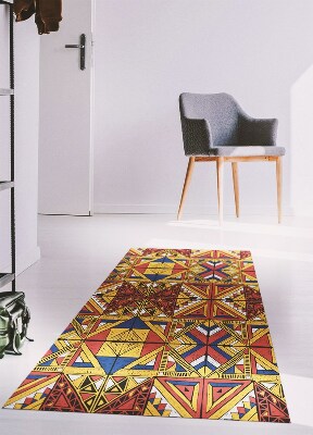 Indoor vinyl PVC carpet Colorful tiles