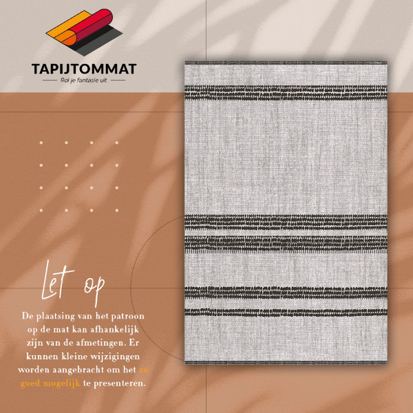 Indoor vinyl PVC carpet Gray with lines