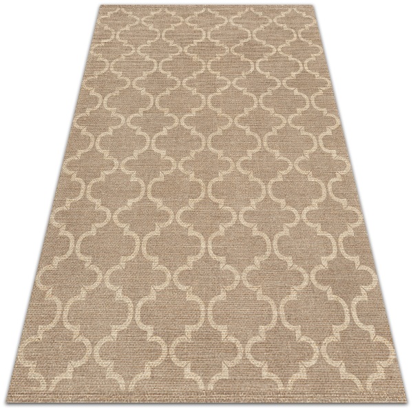 Vinyl floor rug Moroccan pattern