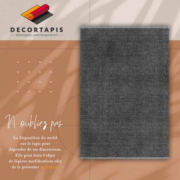 Vinyl floor rug Dark stone