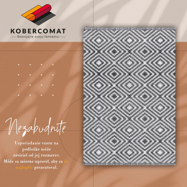 Fashionable vinyl rug Turkish diamonds