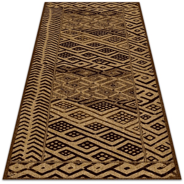 Vinyl floor rug Ethnic pattern