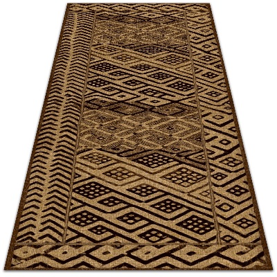 Vinyl floor rug Ethnic pattern