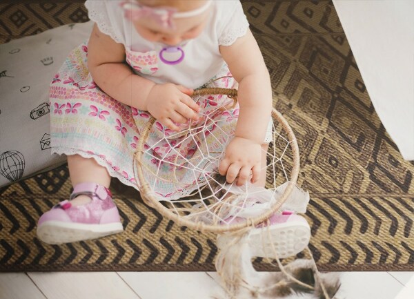 Vinyl floor rug Ethnic pattern
