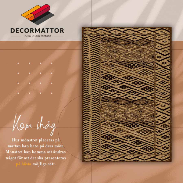 Vinyl floor rug Ethnic pattern