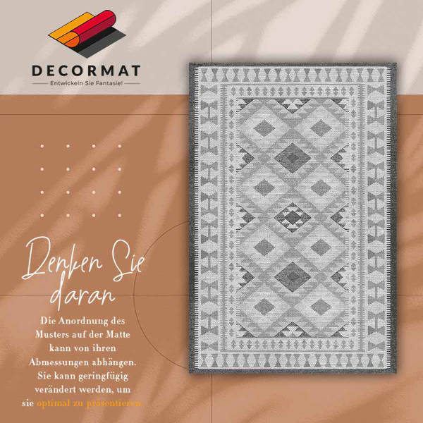 Vinyl carpet Gray rhombuses
