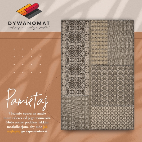 Fashinable interior vinyl carpet Aztec pattern