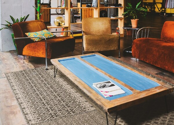 Fashinable interior vinyl carpet Aztec pattern