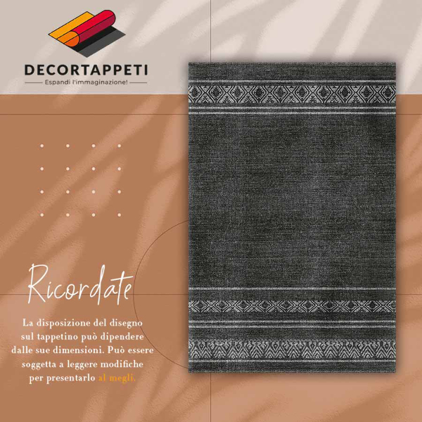 Universal vinyl rug African pattern