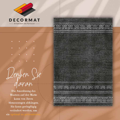 Universal vinyl rug African pattern