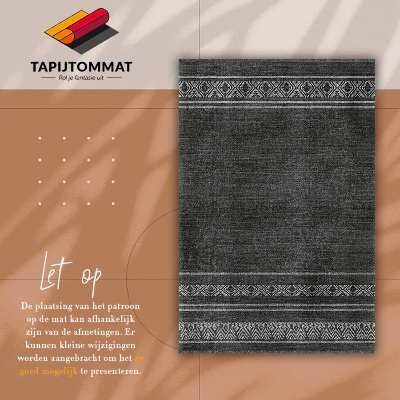 Universal vinyl rug African pattern