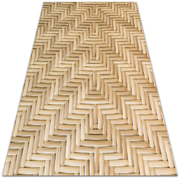 Universal vinyl rug Wicker texture