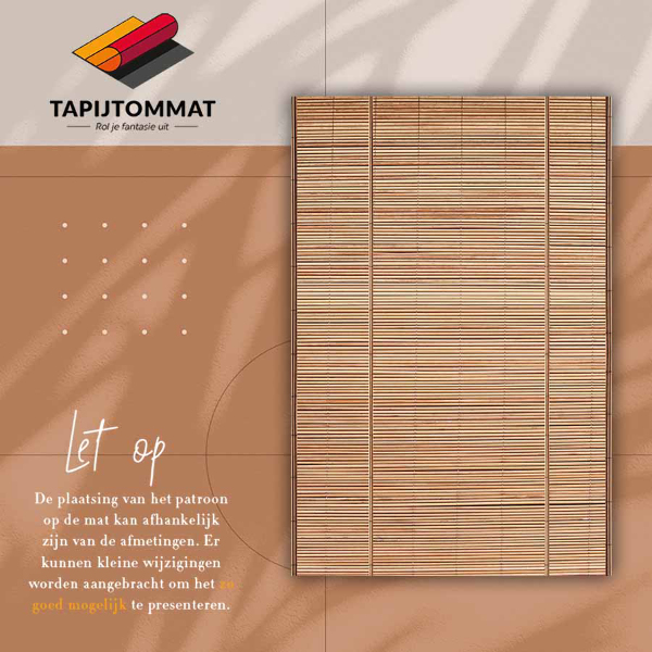 Vinyl floor rug Cane