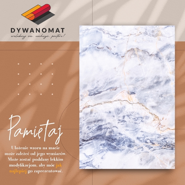 Interior PVC rug Marble golden cracks