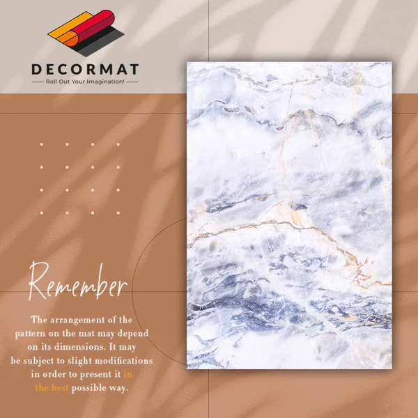 Interior PVC rug Marble golden cracks