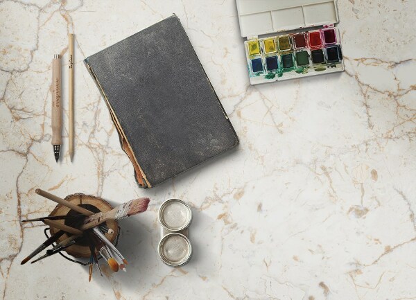 Vinyl floor rug Cracked marble pattern
