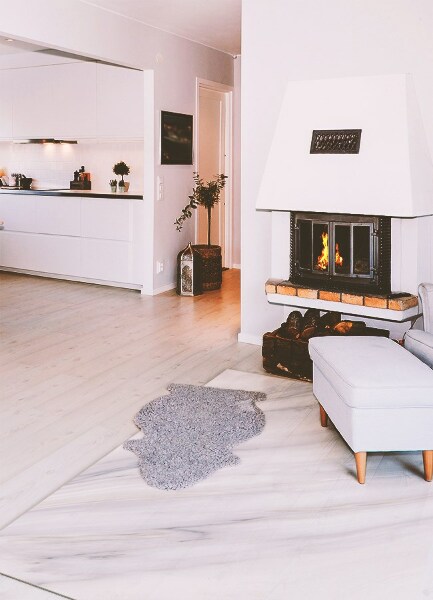 Vinyl rug Marble winter slope