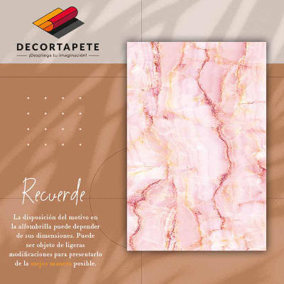 Fashionable PVC carpet Pink marble