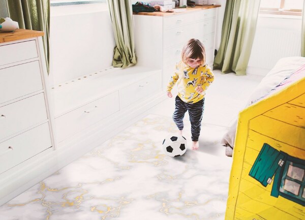 Universal vinyl carpet Marble golden river