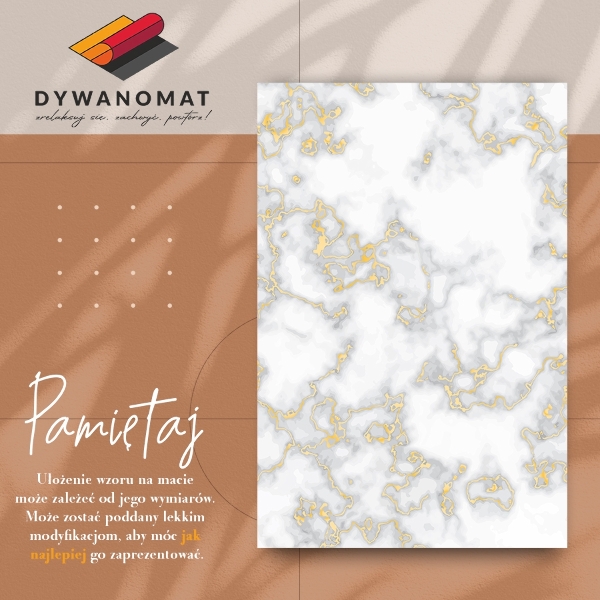 Universal vinyl carpet Marble golden river