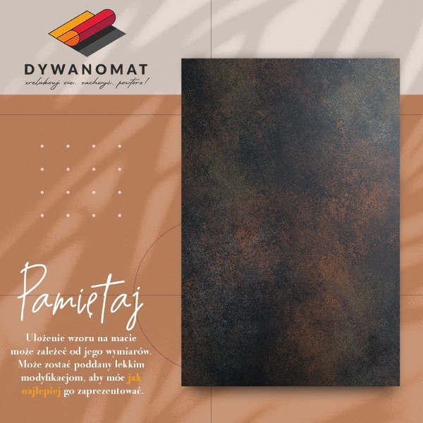 Vinyl floor rug Rusted sheet metal