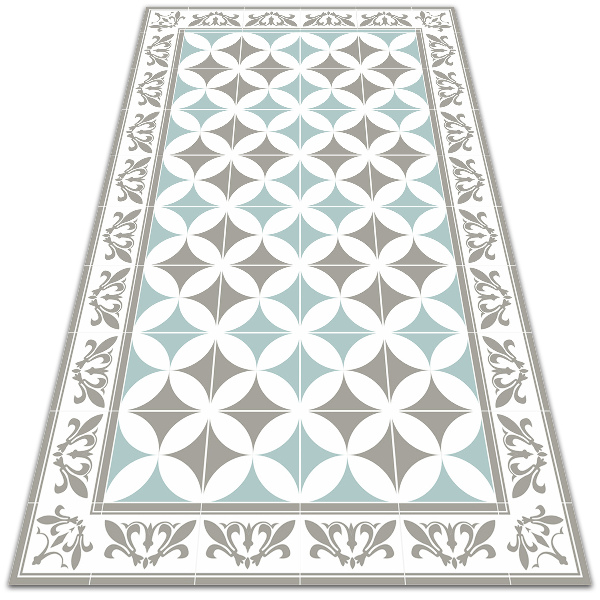 Indoor vinyl PVC carpet Portuguese tiles