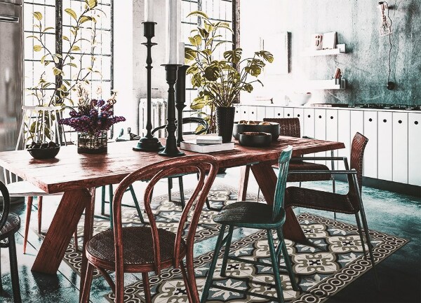Indoor vinyl PVC carpet Portuguese style