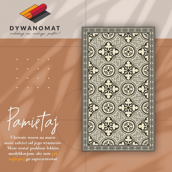Vinyl floor rug Talavera style