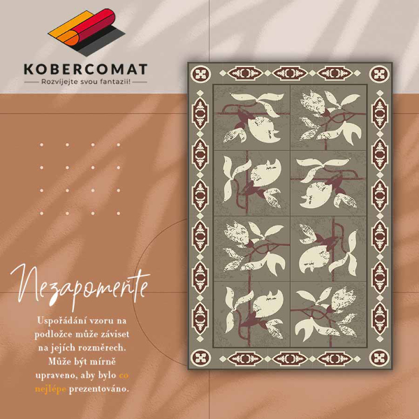 Interior PVC rug Magnolia tiles
