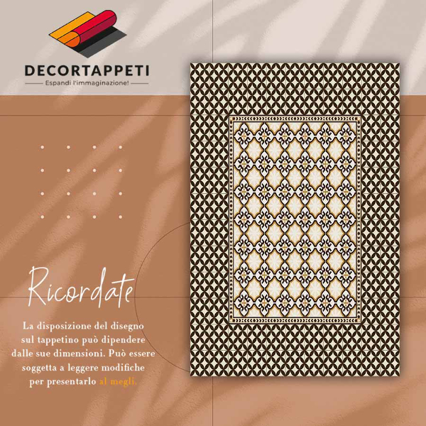 Universal vinyl rug Fine pattern