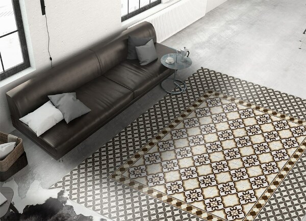 Universal vinyl rug Fine pattern