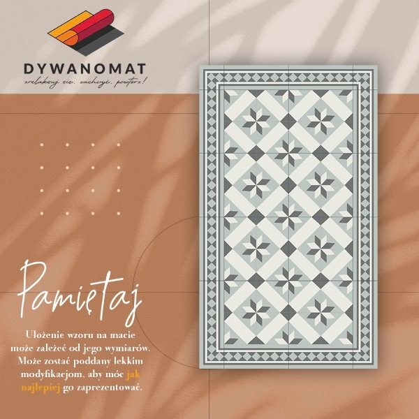 Indoor vinyl PVC carpet Eight-pointed star