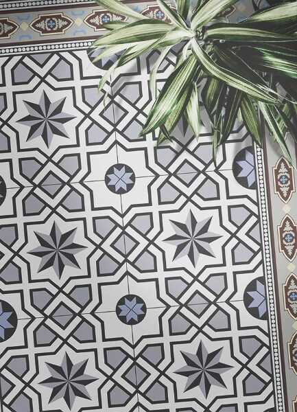 Universal vinyl carpet Geometric stars