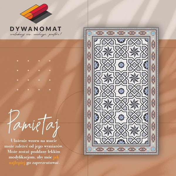 Universal vinyl carpet Geometric stars