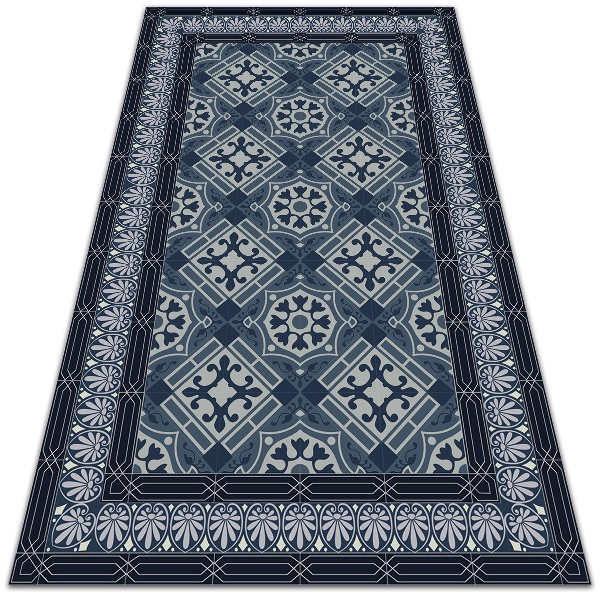 Indoor vinyl PVC carpet Navy blue talavera