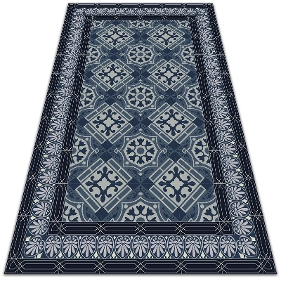 Indoor vinyl PVC carpet Navy blue talavera