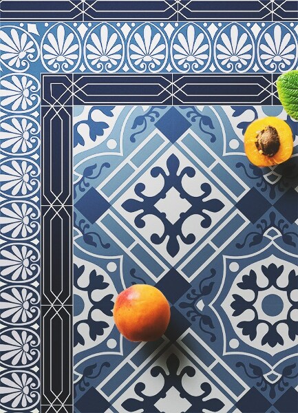 Indoor vinyl PVC carpet Navy blue talavera