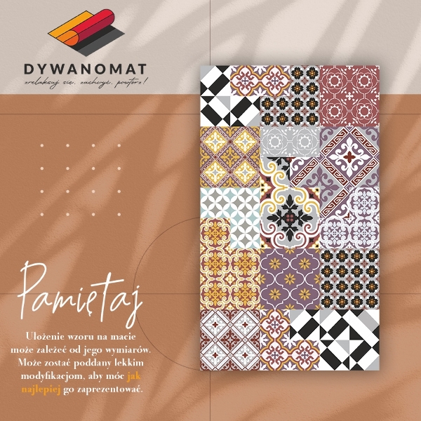 Indoor vinyl PVC carpet Tiled mix