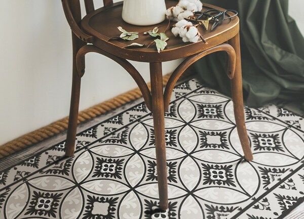 Universal vinyl rug Vintage wheels