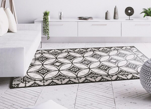Universal vinyl rug Vintage wheels