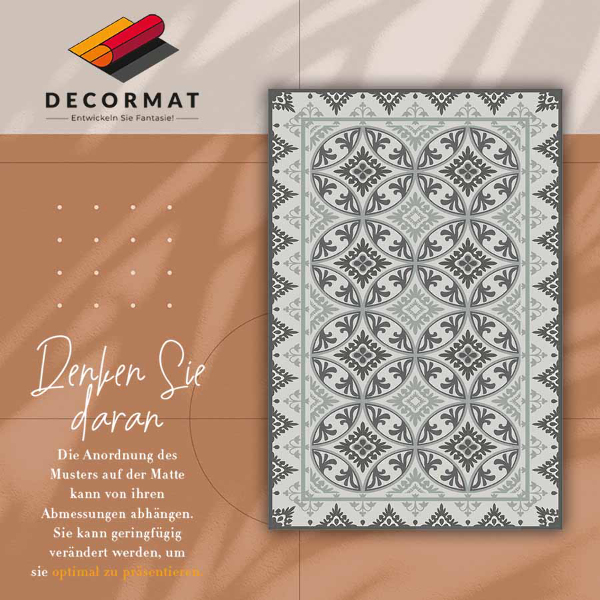 Vinyl floor mat Geometric abstraction