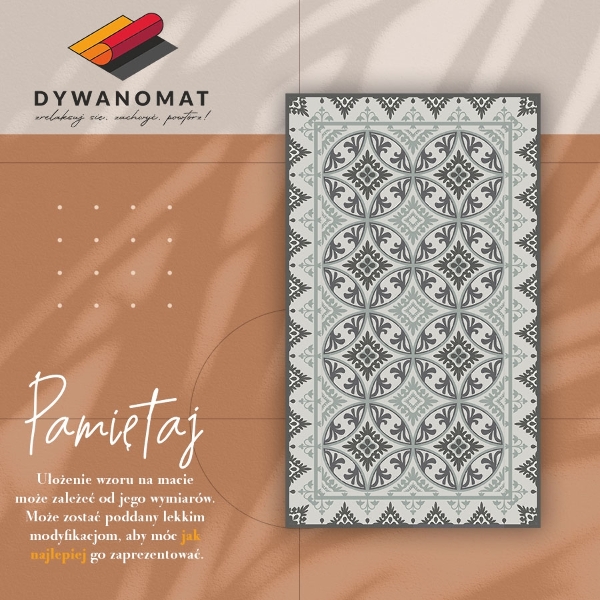 Vinyl floor mat Geometric abstraction