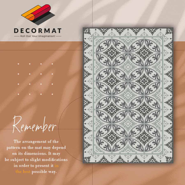 Vinyl floor mat Geometric abstraction