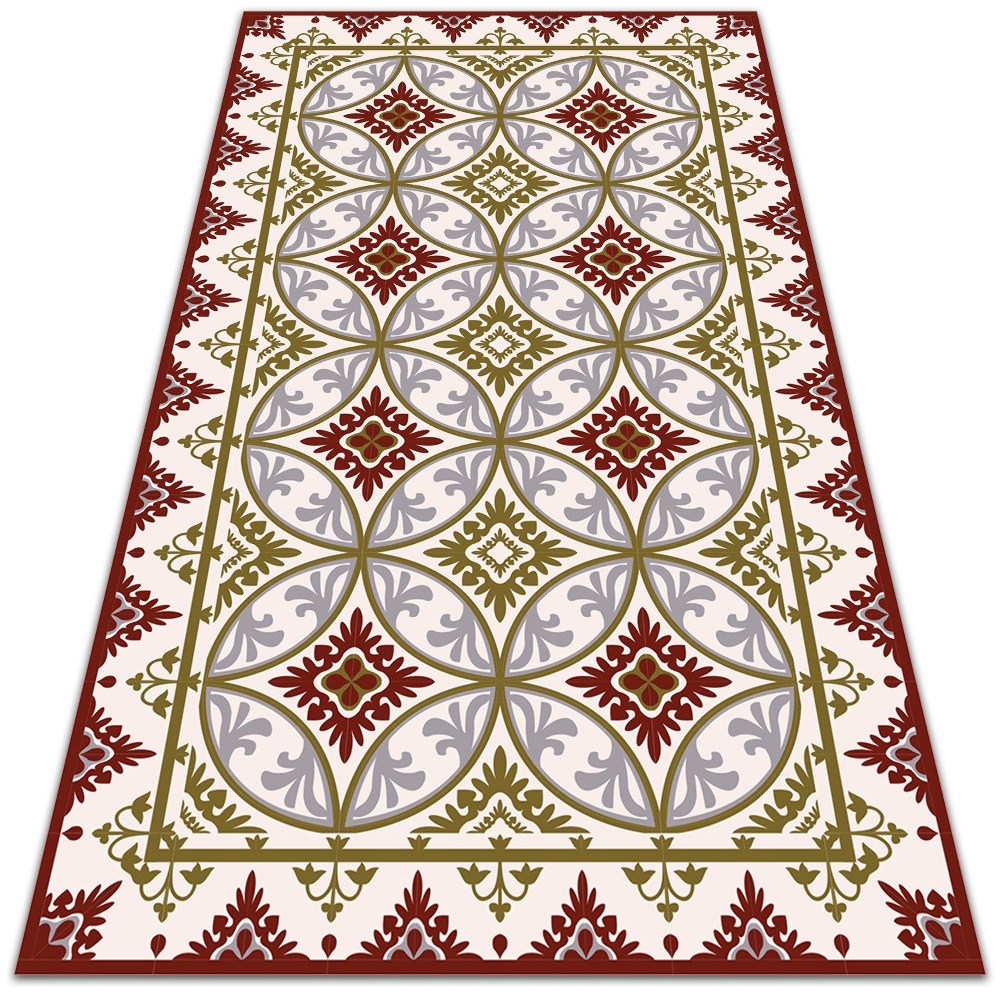 Vinyl floor rug Geometric braid - Decormat.co.uk