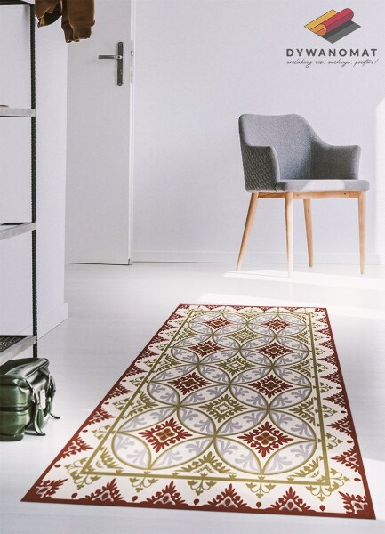 Vinyl floor rug Geometric pattern