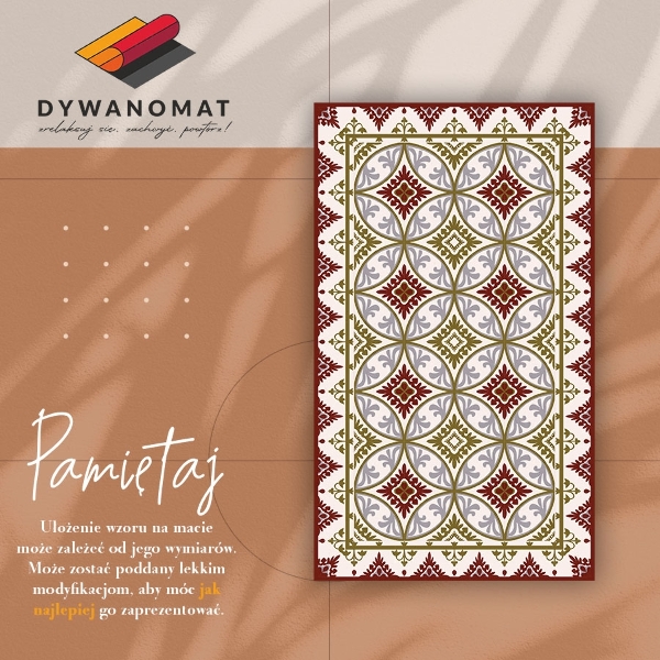 Vinyl floor rug Geometric pattern