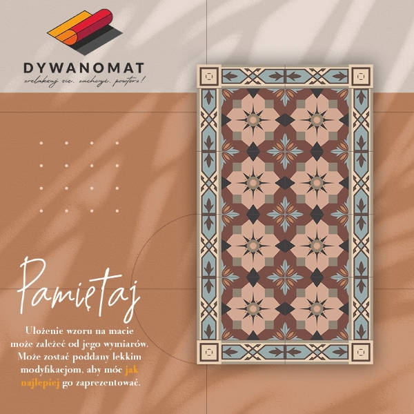 Vinyl rug Geometric tiles